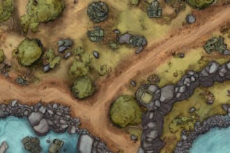 create a detailed fantasy map for your story, game, or novel