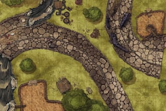 illustrate a professional custom map for your location