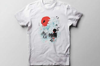 create eye catching t shirt designs and custom apparel art