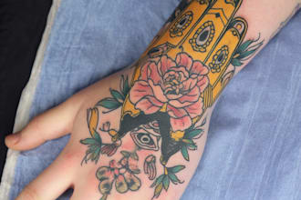 create a personalized tattoo design with unique artwork