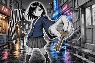 design custom manga comic book pages, webtoon for your story