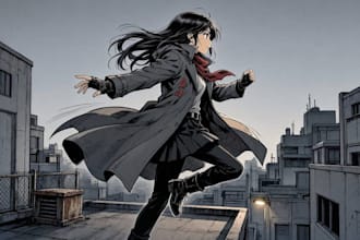 draw a unique comic book page or manga page