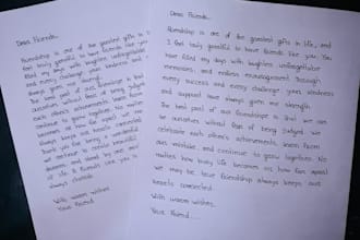 write anything in beautiful and neat handwriting