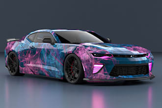 draw car wrap vehicle wrap truck wrap racing car wrap