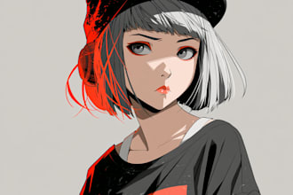 draw your characters and fanart in semi realistic art
