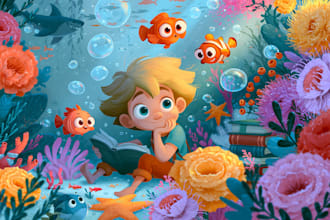 children book illustration and children book illustration