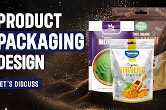 do product packaging design, box pouch label design