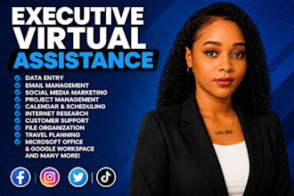 be your executive virtual assistant and administrative support