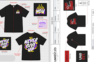 create a manufacturer ready streetwear tech pack for clothing brand