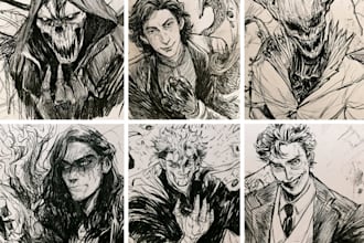 character design in comic style