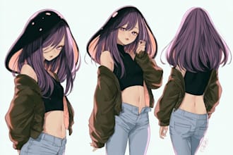 draw aesthetic anime or manga characters
