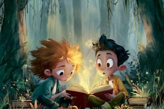 children book cover and children book illustrations