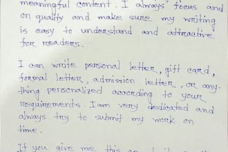 write anything with my beautiful handwriting