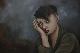 renaissance art oil painting portrait