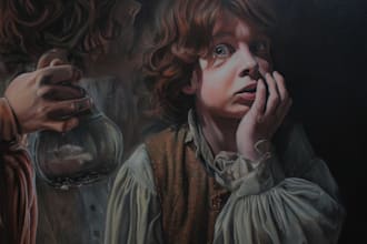 oil painting portrait and illustrations