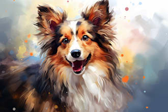 paint stunning pet portrait