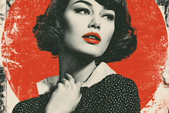 design the best retro vintage poster that you want