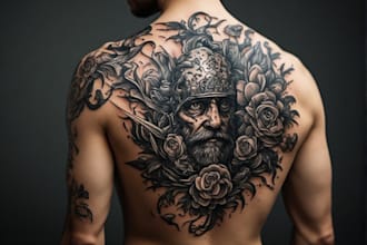 create an amazing custom tattoo design for you