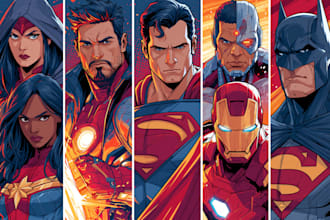 comic book, comic illustration, comic graphic novel