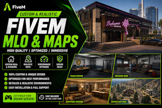 create realistic custom fivem mlo and maps, nyc map