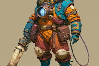 draw your robot, mecha or futuristic concept characters
