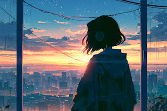 draw anime style album cover design