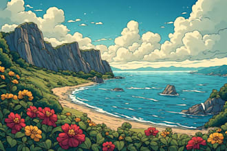 create a custom doodle art illustration design for you