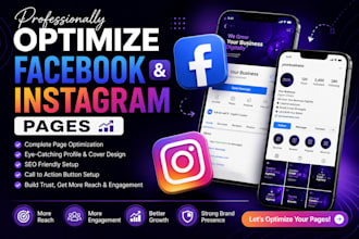 professionally optimize facebook and instagram pages