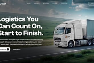 build squarespace trucking website logistics website dispatch website