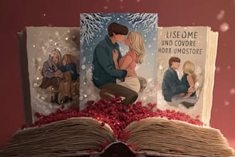 creative dark romance and fiction book cover design