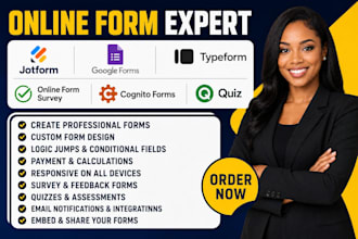 create jotform, cognito form, typeform, online form survey, google form, quiz