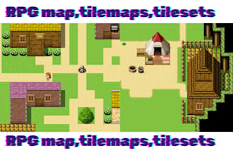 create custom rpg maps, pokémon maps, tilemaps and pixel art tilesets for game