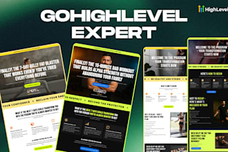 create a modern gohighlevel funnel website for coaches