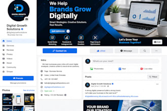 do professional facebook business page creation and setup