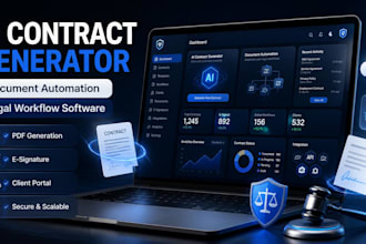 build ai contract generator, document automation and legal workflow software
