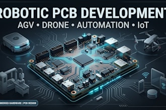 develop robotic pcb for agv drone automation and iot devices