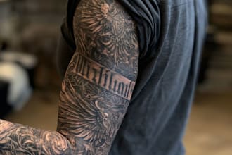 draw an awesome tattoo sleeve art