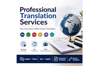translate pashto to  english professionally