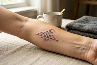 design a modern and minimalist tattoo design
