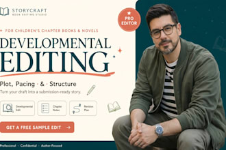 developmental edit children chapter book novel, plot pacing, structure book edit
