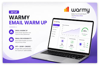 setup warmy email warmup email deliverability spf dkim dmarc
