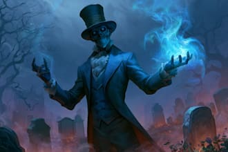 make horror character illustration