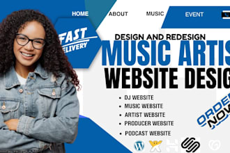 music website dj website artist website bandzoogle website musician website wix