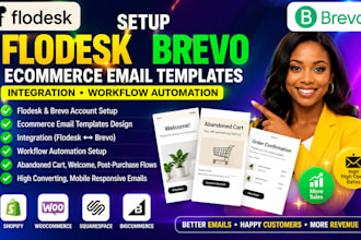 flodesk brevo ecommerce signup email templates integeration workflow automation