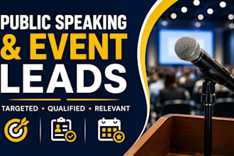 find targeted public speaking and event leads for your business
