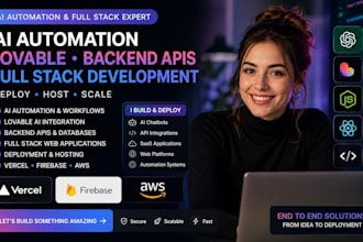 ai automation lovable backend apis full stack deploy hosting vercel firebase aws