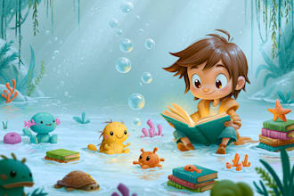 make illustration for kids story book