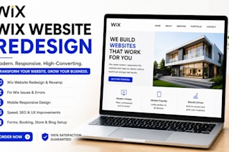 redesign wix, wix revamp, wix business website, fix wix website, wix expert