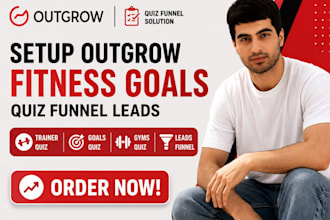 setup outgrow personal trainer fitness goals quiz gyms outgrow quiz funnel leads