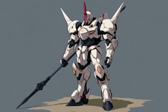 create a mecha robot gundam